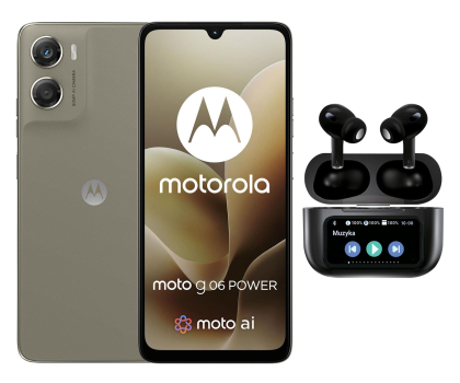 Smartfon / Telefon Motorola moto g06 power 4/64GB Laurel Oak 90Hz + Smart Buds Pro